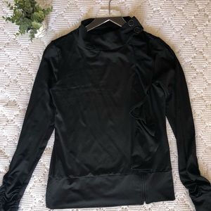 Pure & Good Ruffle Jacket black size M